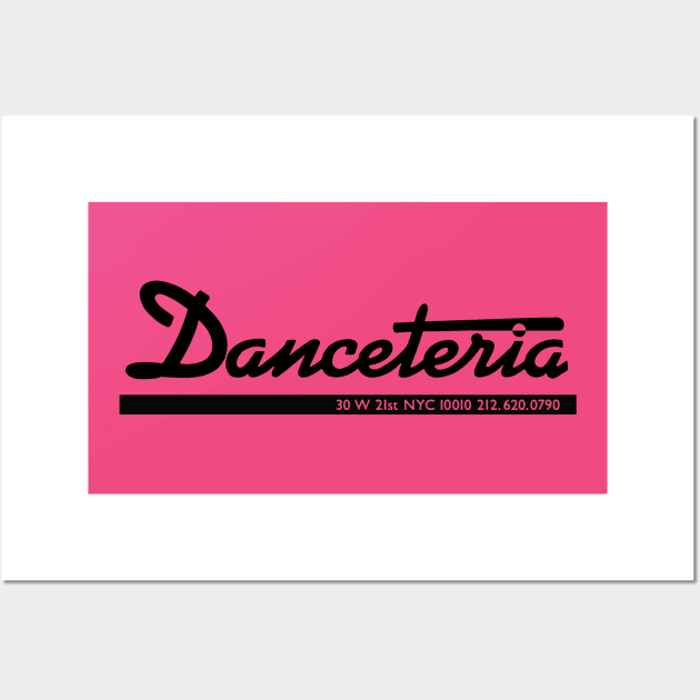 Danceteria - black Wall Art by Joada